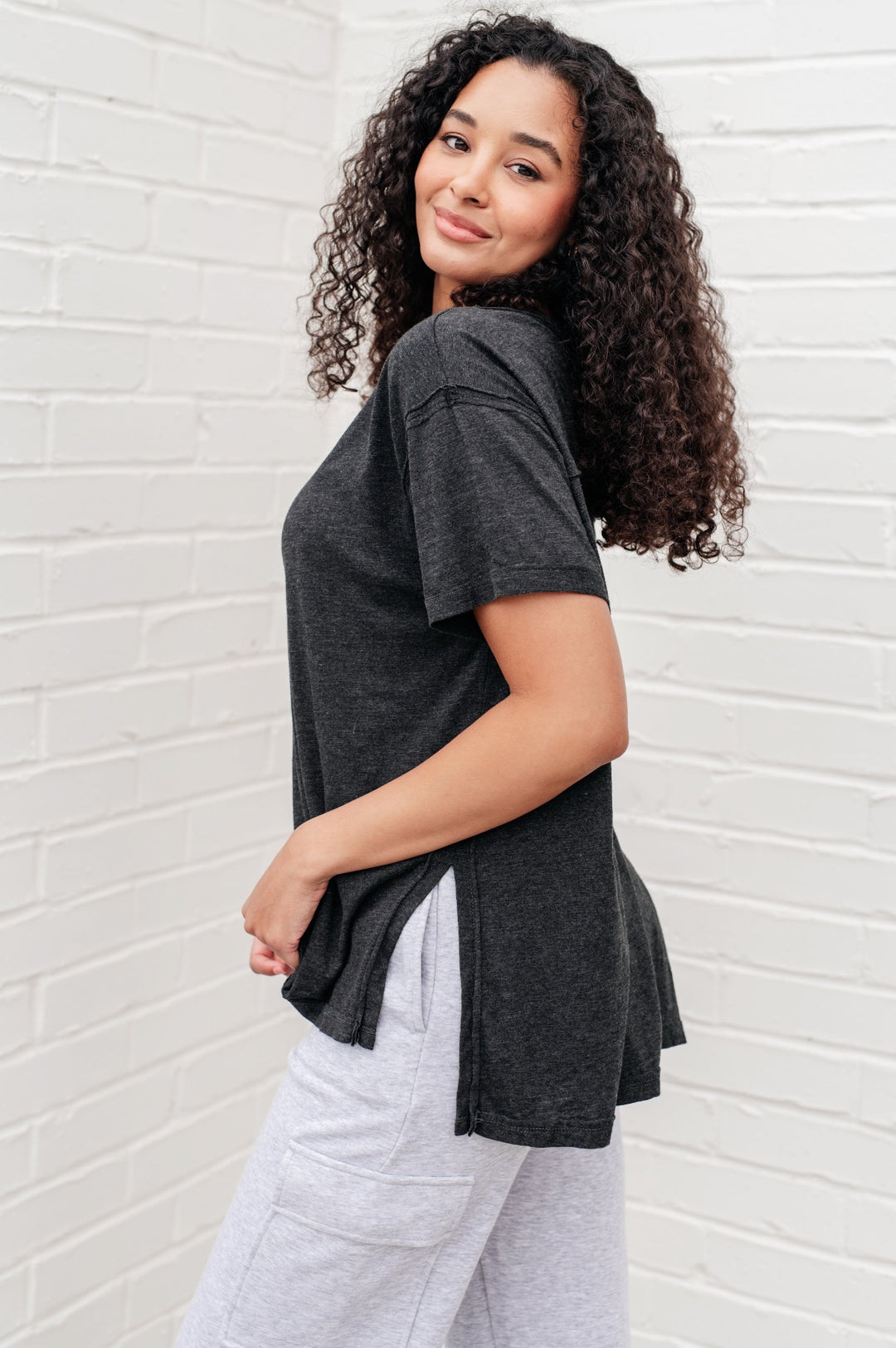 Lightweight Relaxed Fit Tee - Black - Inspired Eye Boutique