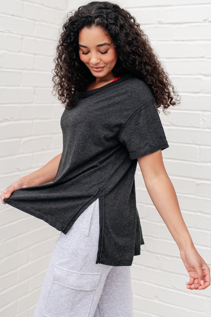 Lightweight Relaxed Fit Tee - Black - Inspired Eye Boutique