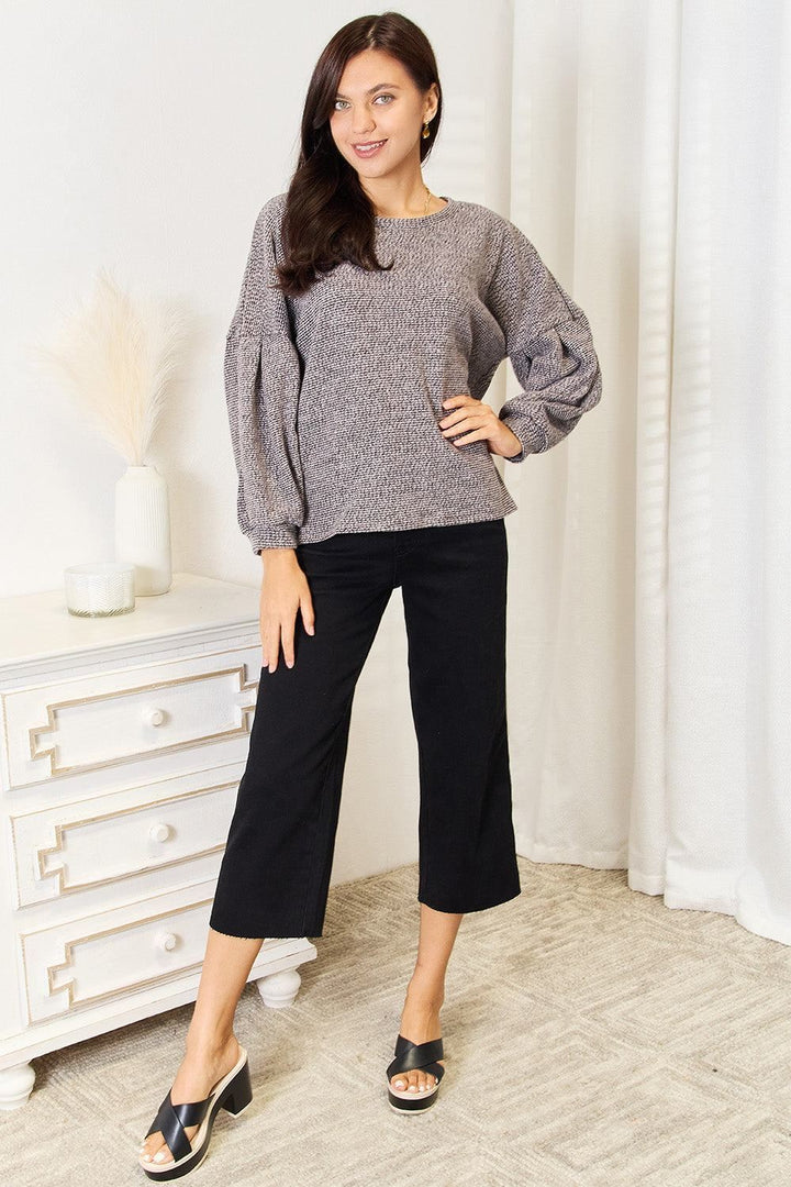 Long Sleeve Boat Neck Sweater - Inspired Eye Boutique