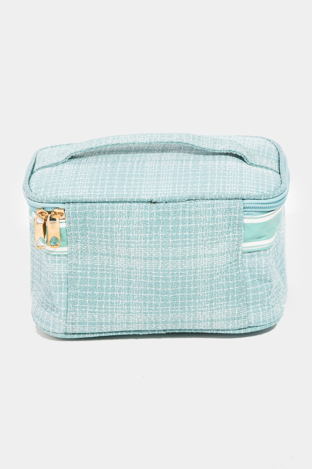 Love & Peace Striped Cosmetic Bag - Inspired Eye Boutique