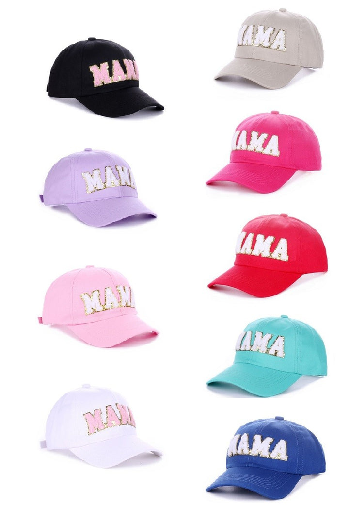 MAMA Chenille Patch Baseball Cap - Inspired Eye Boutique