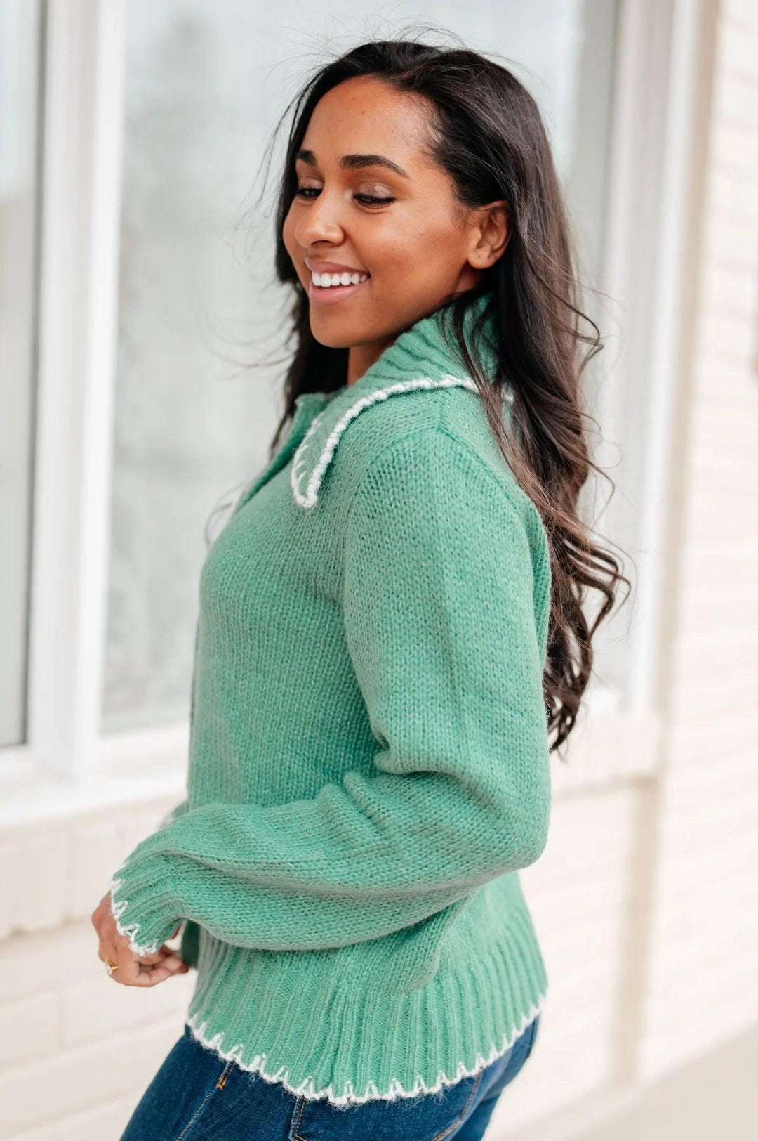 Mint Green Cardigan - Button Front - Inspired Eye Boutique