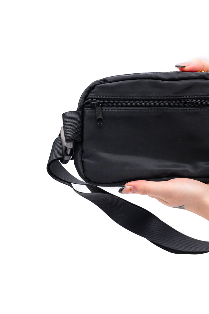 Nylon Crossbody Bag - Black - Inspired Eye Boutique