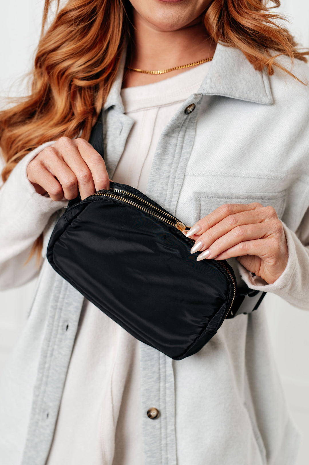 Nylon Crossbody Bag - Black - Inspired Eye Boutique