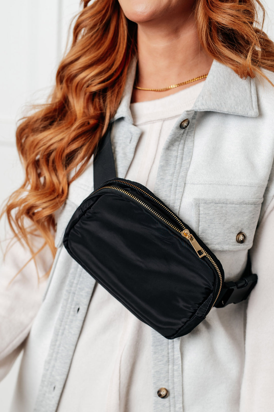 Nylon Crossbody Bag - Black - Inspired Eye Boutique