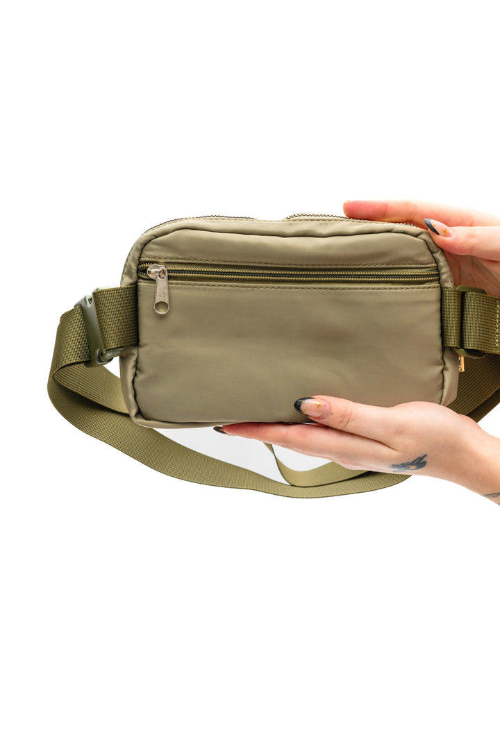 Nylon Crossbody Bag - Olive Green - Inspired Eye Boutique