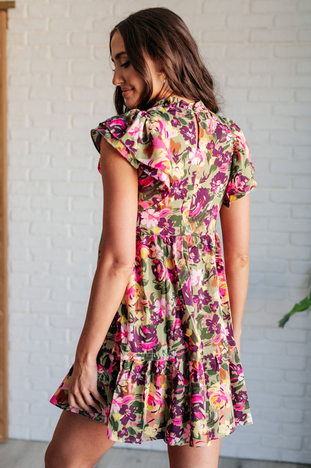 Name it and Claim It Floral Mini Dress