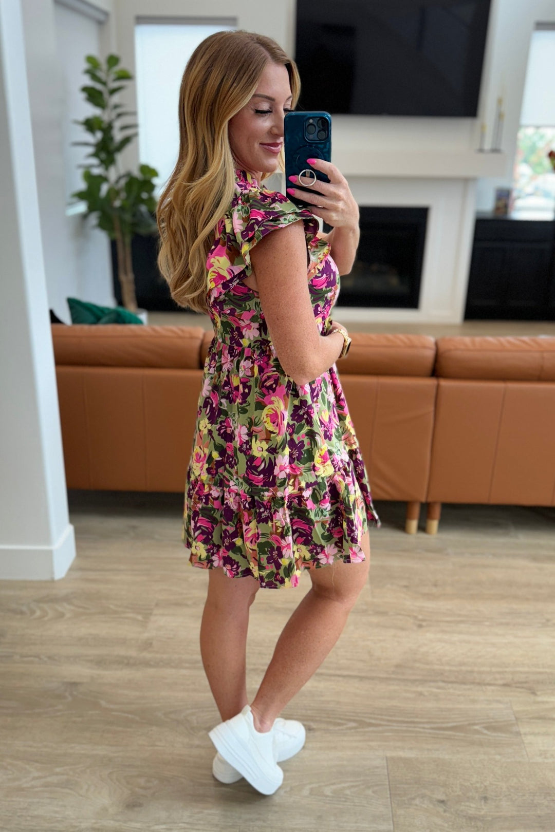 Name it and Claim It Floral Mini Dress