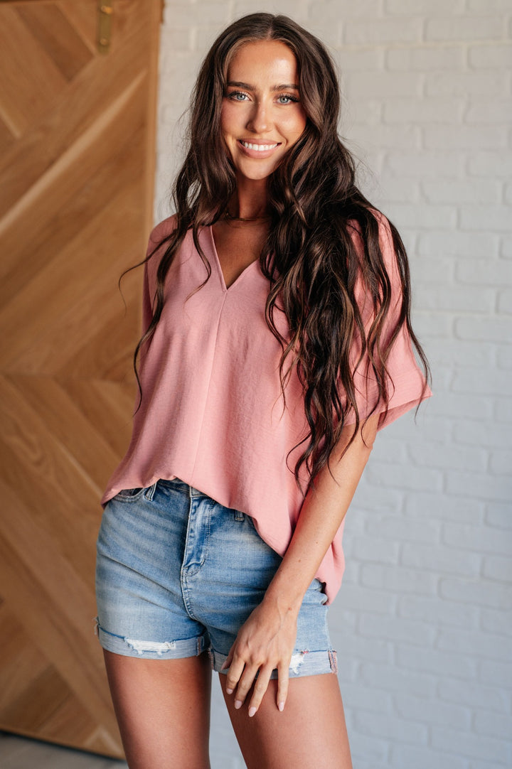 Contrary to Popular Belief V-Neck Blouse