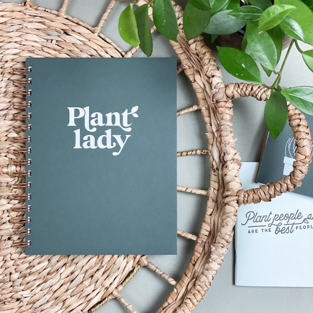 Plant Lady Journal Notebook - Hard Cover - Lined Notebook - Inspired Eye Boutique