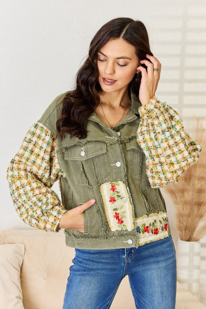 POL Embroidered Shacket - Inspired Eye Boutique