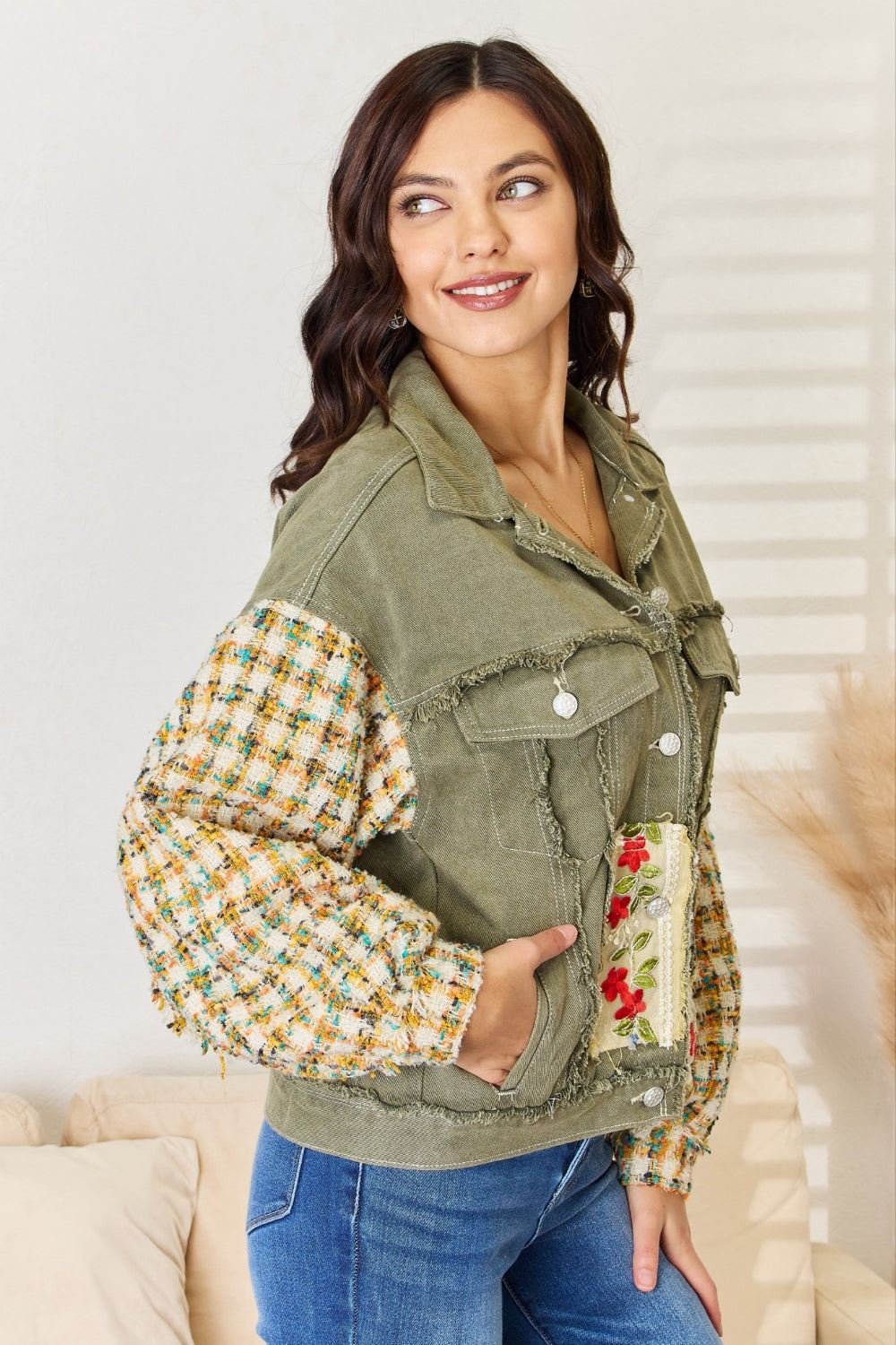 POL Embroidered Shacket - Inspired Eye Boutique