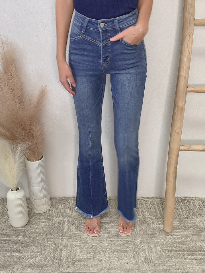 Kancan - High Rise Flare Jeans