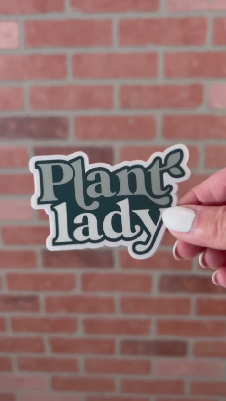 Plant Lady Vinyl Sticker