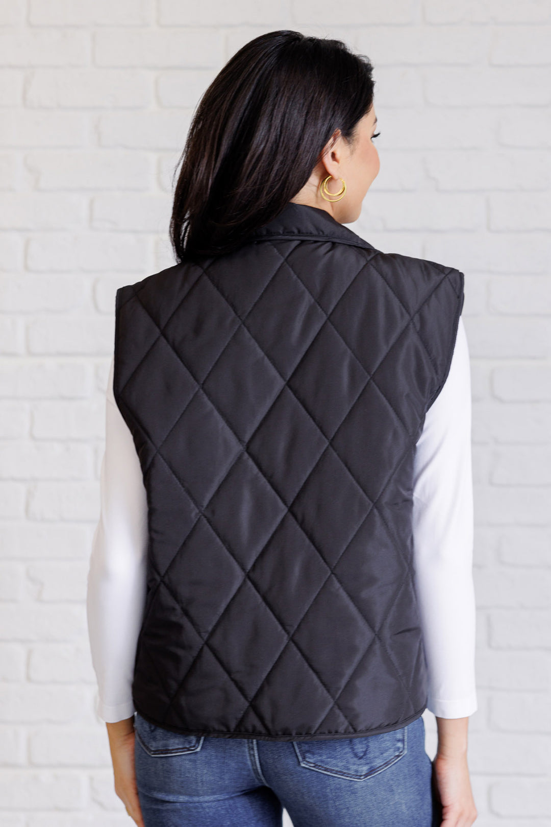 Quilted Puffer Vest - Black - Inspired Eye Boutique