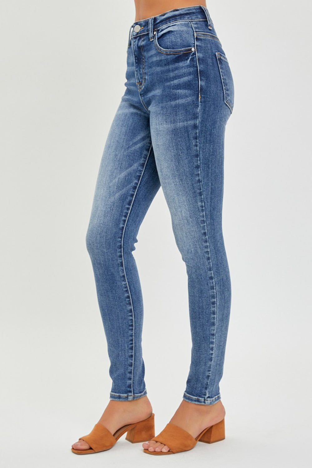 RISEN - Dark Wash Ankle Skinny Jeans - Inspired Eye Boutique