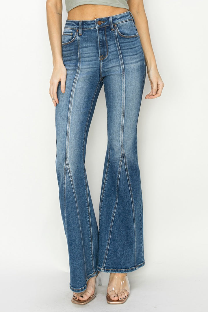 RISEN - Dark Wash Front Seam Jeans - Inspired Eye Boutique