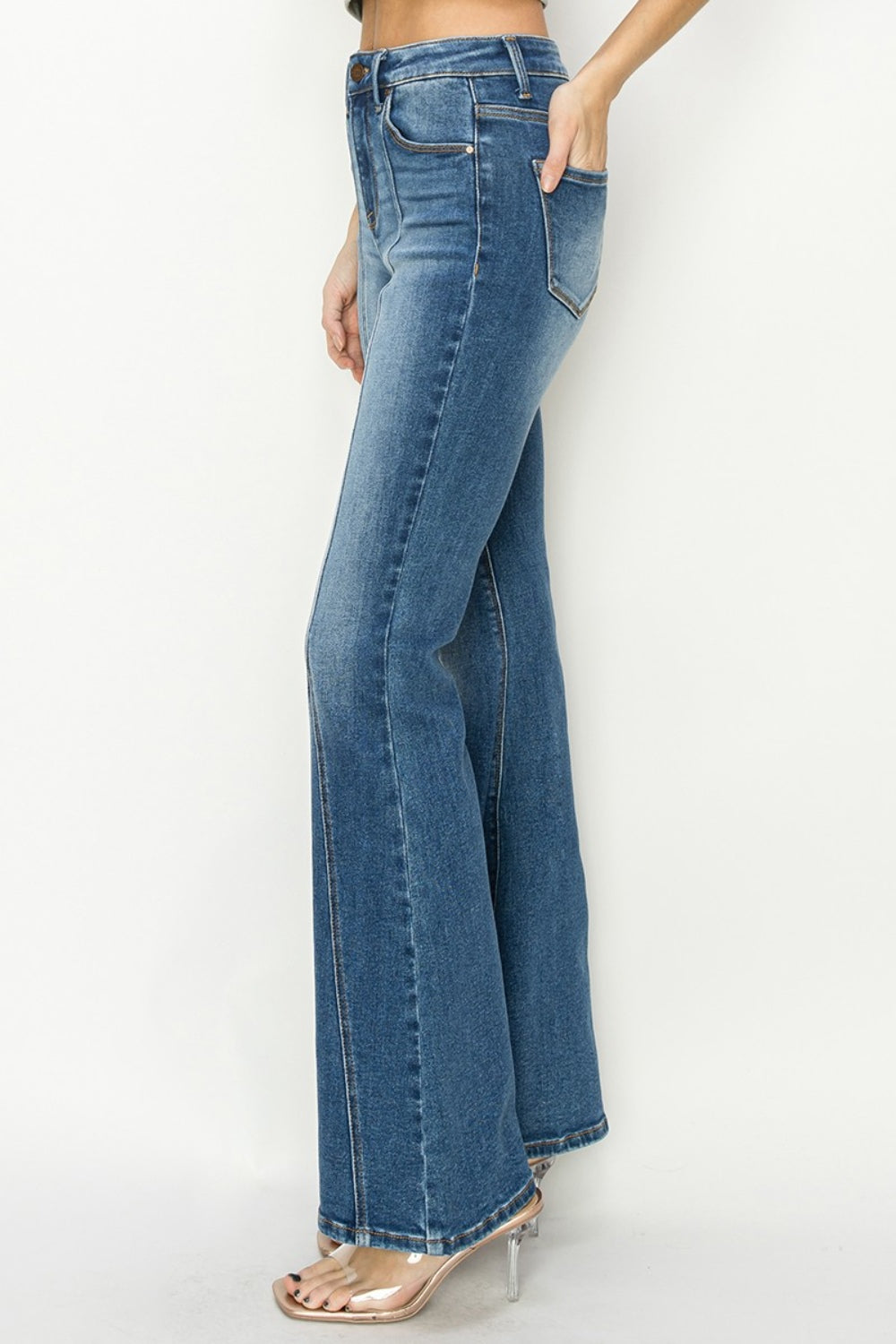 RISEN - Dark Wash Front Seam Jeans - Inspired Eye Boutique