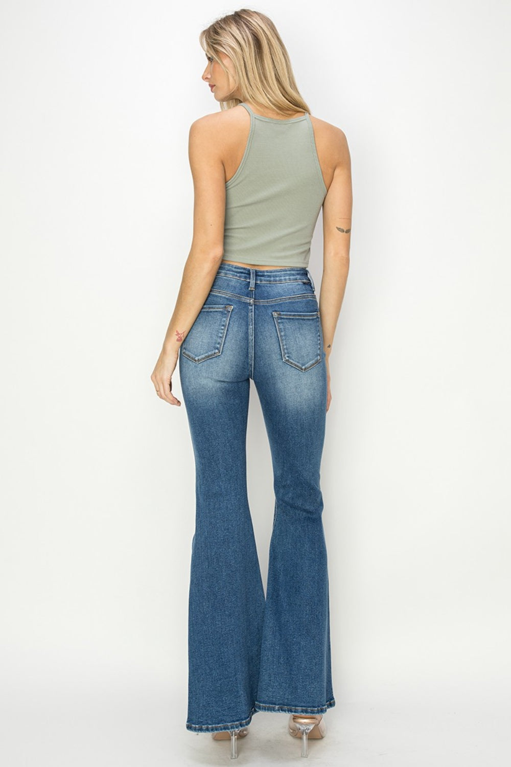 RISEN - Dark Wash Front Seam Jeans - Inspired Eye Boutique