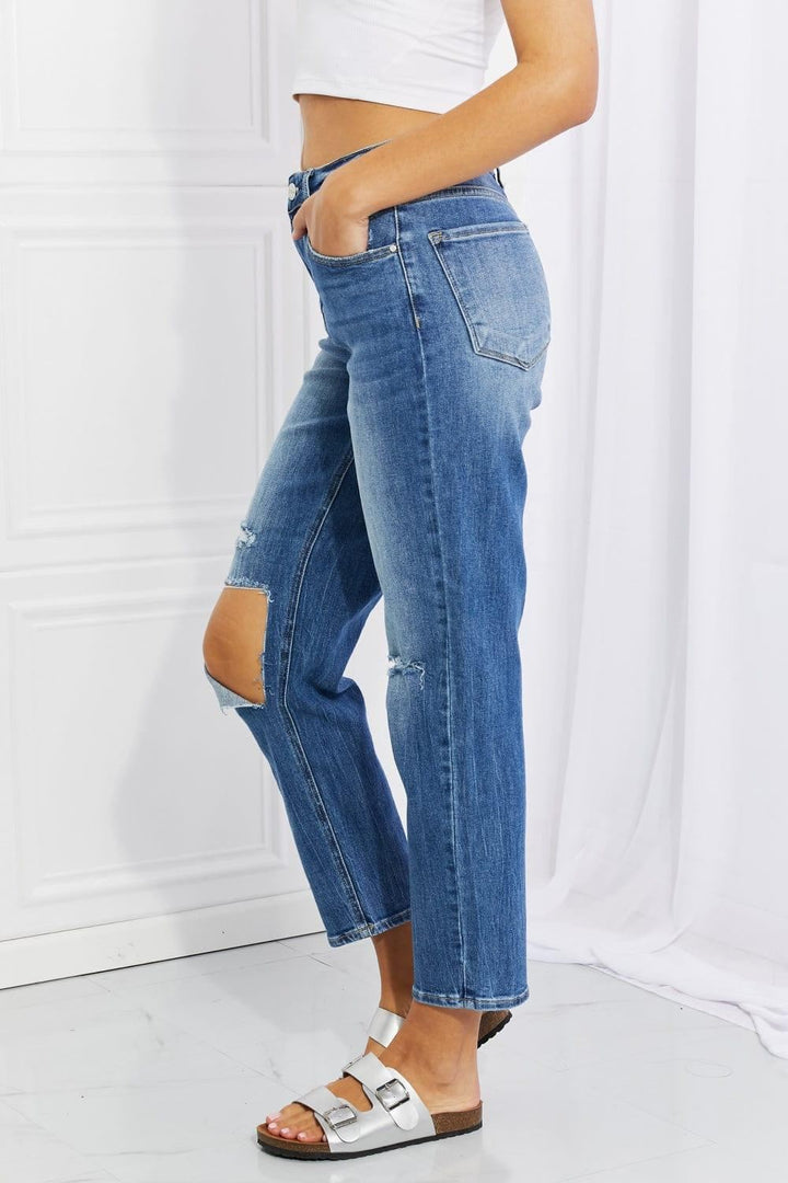 RISEN - Emily High Rise Relaxed Jeans - Inspired Eye Boutique