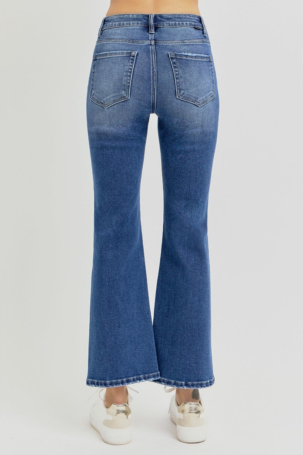 RISEN - High Rise Ankle Flare Jeans - Inspired Eye Boutique