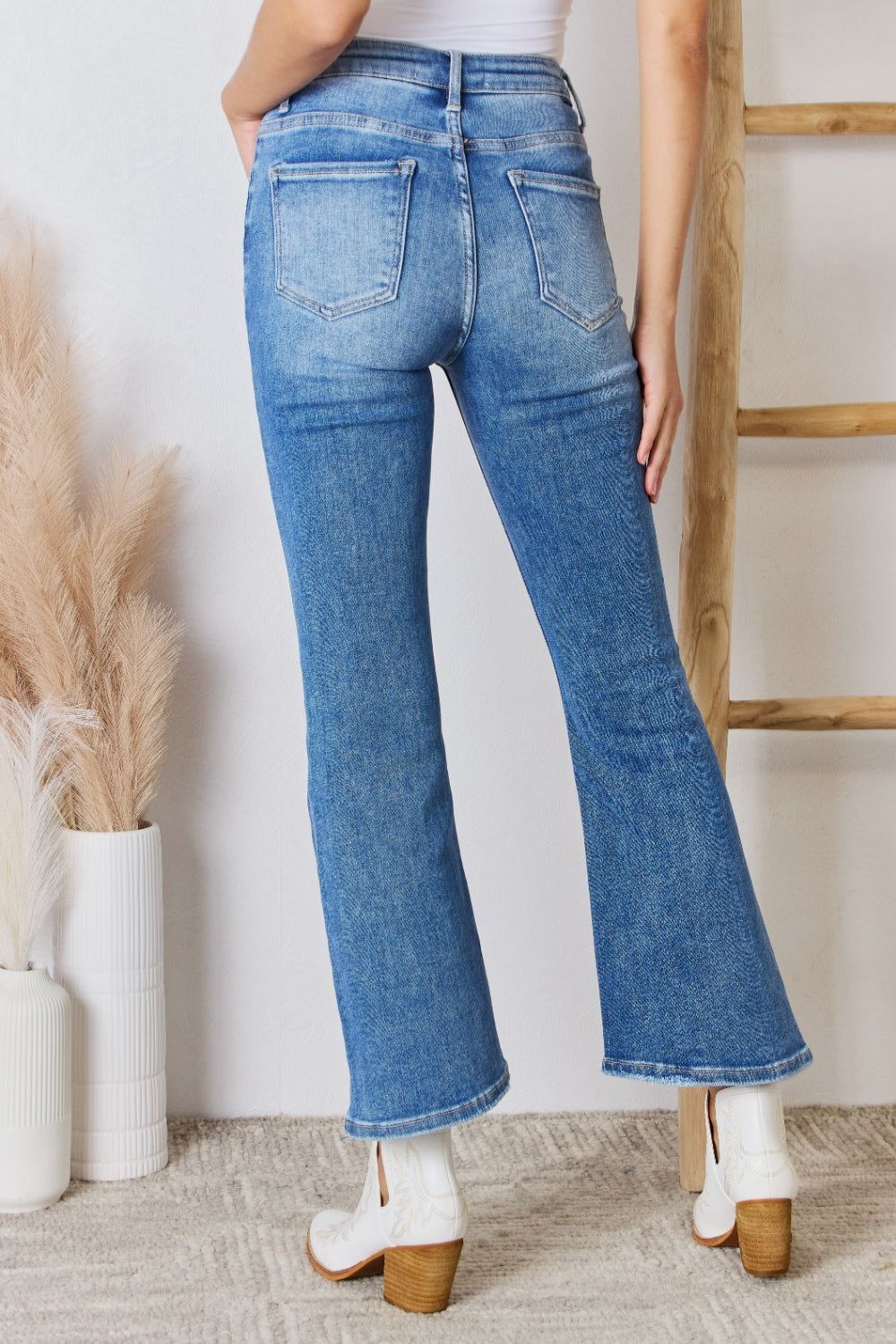 RISEN Jeans - High Rise Ankle Flare - Inspired Eye Boutique