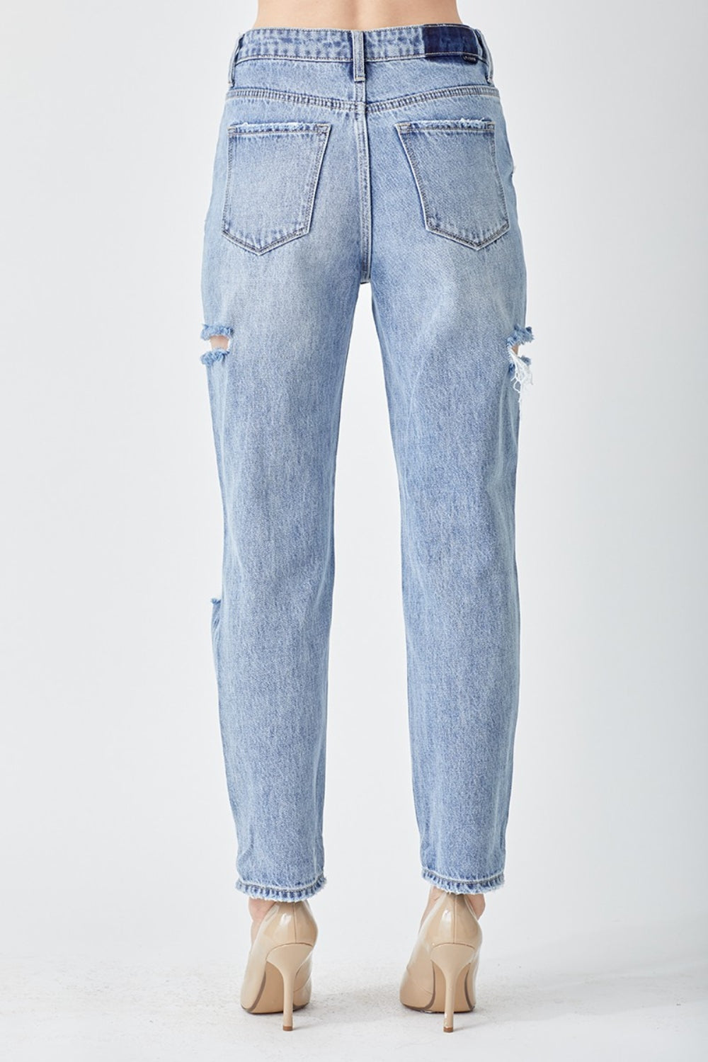 RISEN High Rise Barrel Leg Jeans - Inspired Eye Boutique