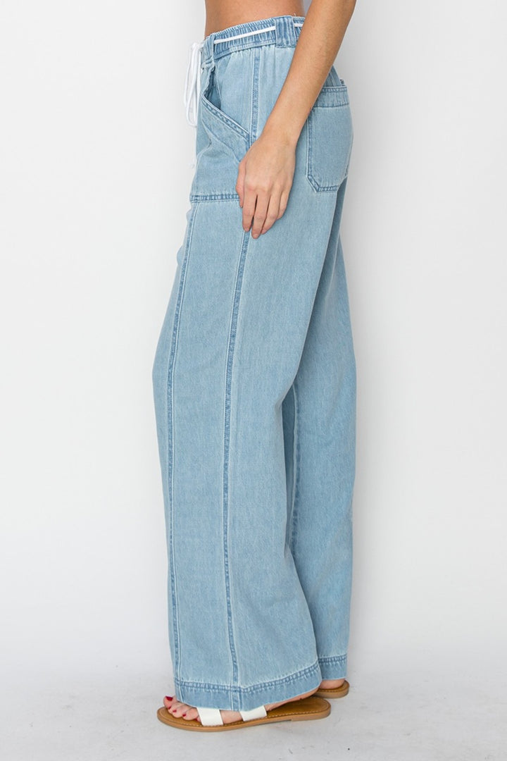 RISEN - High-Rise Pull On Jeans