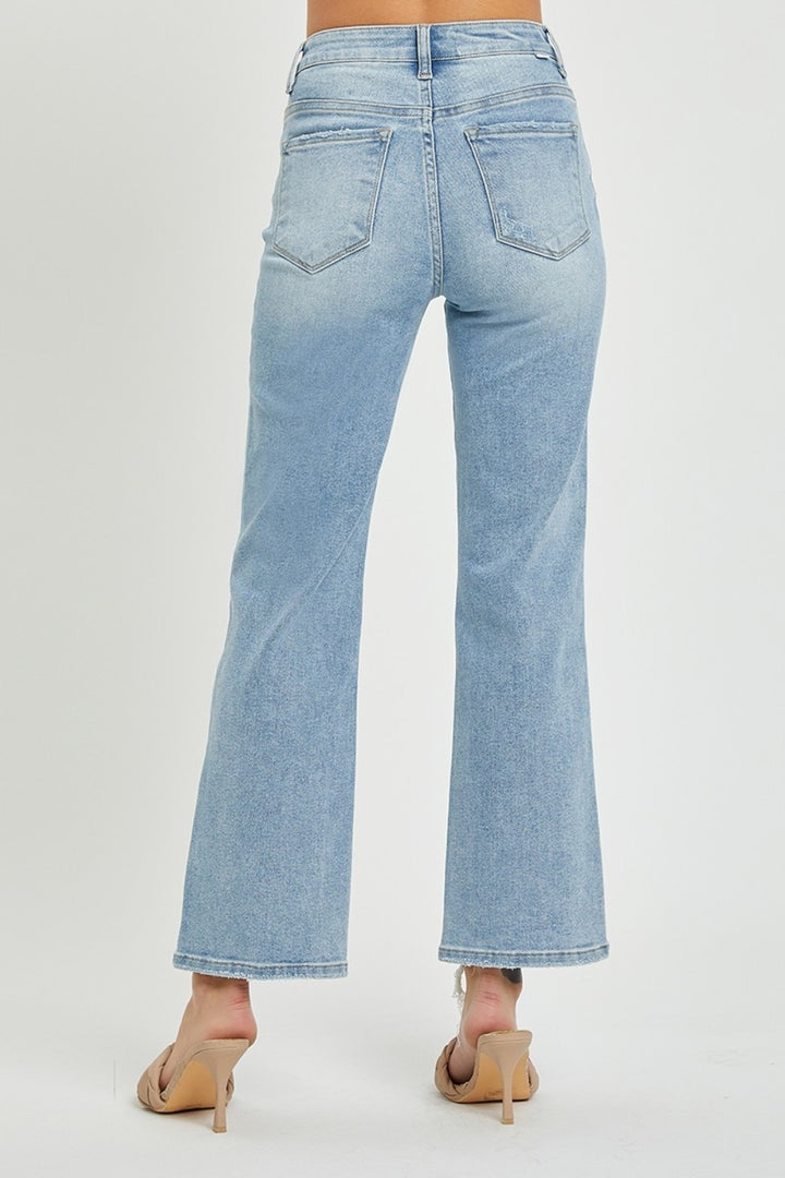 RISEN - High Rise Relaxed Straight Leg Jeans - Light - Inspired Eye Boutique