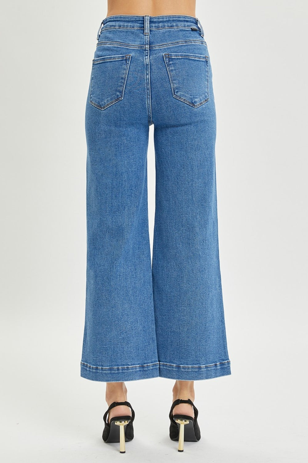 RISEN - High Waist Ankle Length Wide Leg Jeans - Inspired Eye Boutique