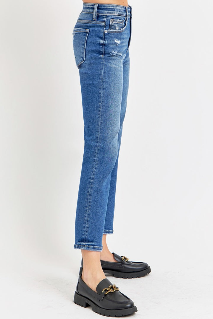 RISEN - High Waist Tummy Control Bootcut Jeans - Inspired Eye Boutique