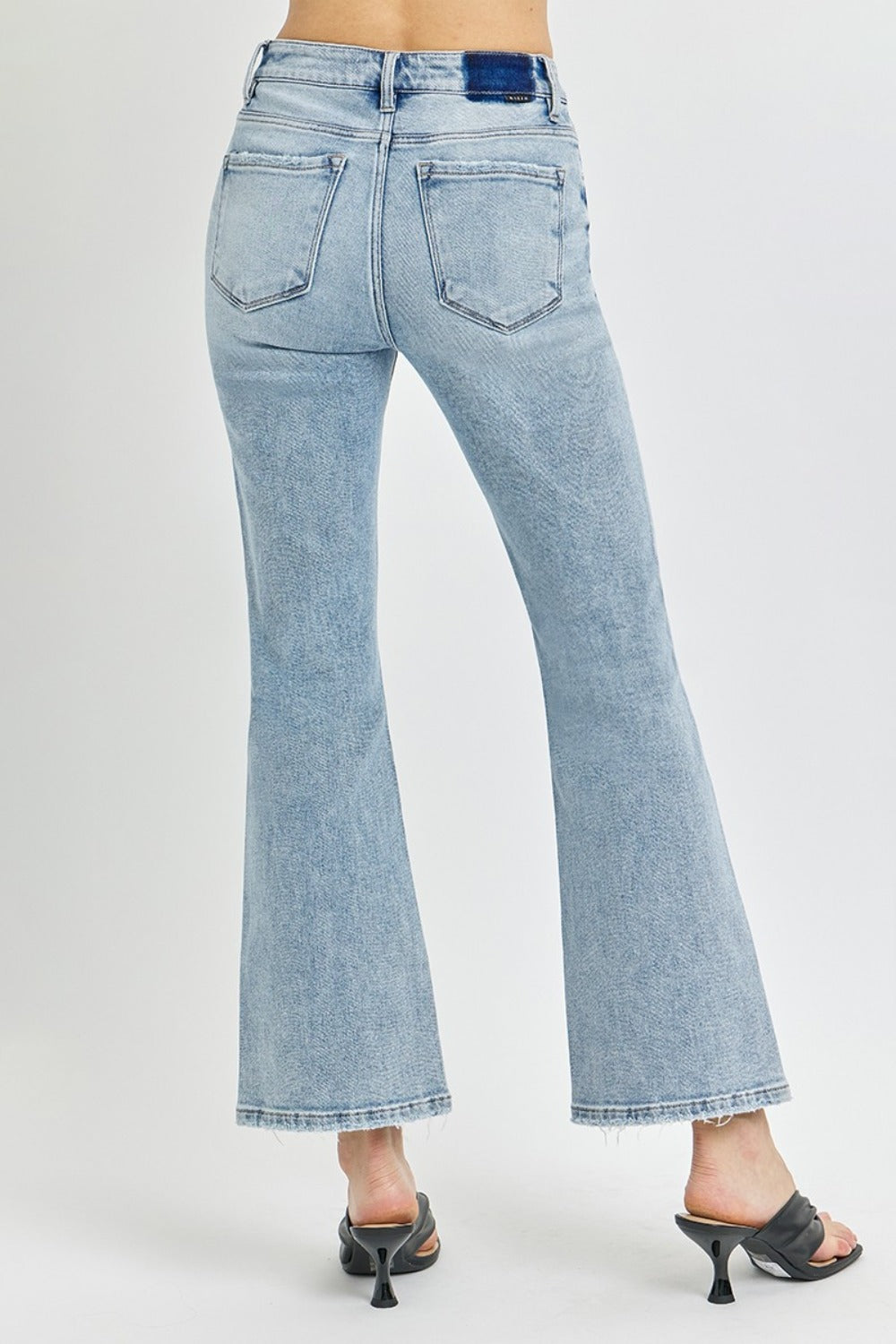 RISEN - Light Wash Ankle Flare Jeans - Inspired Eye Boutique