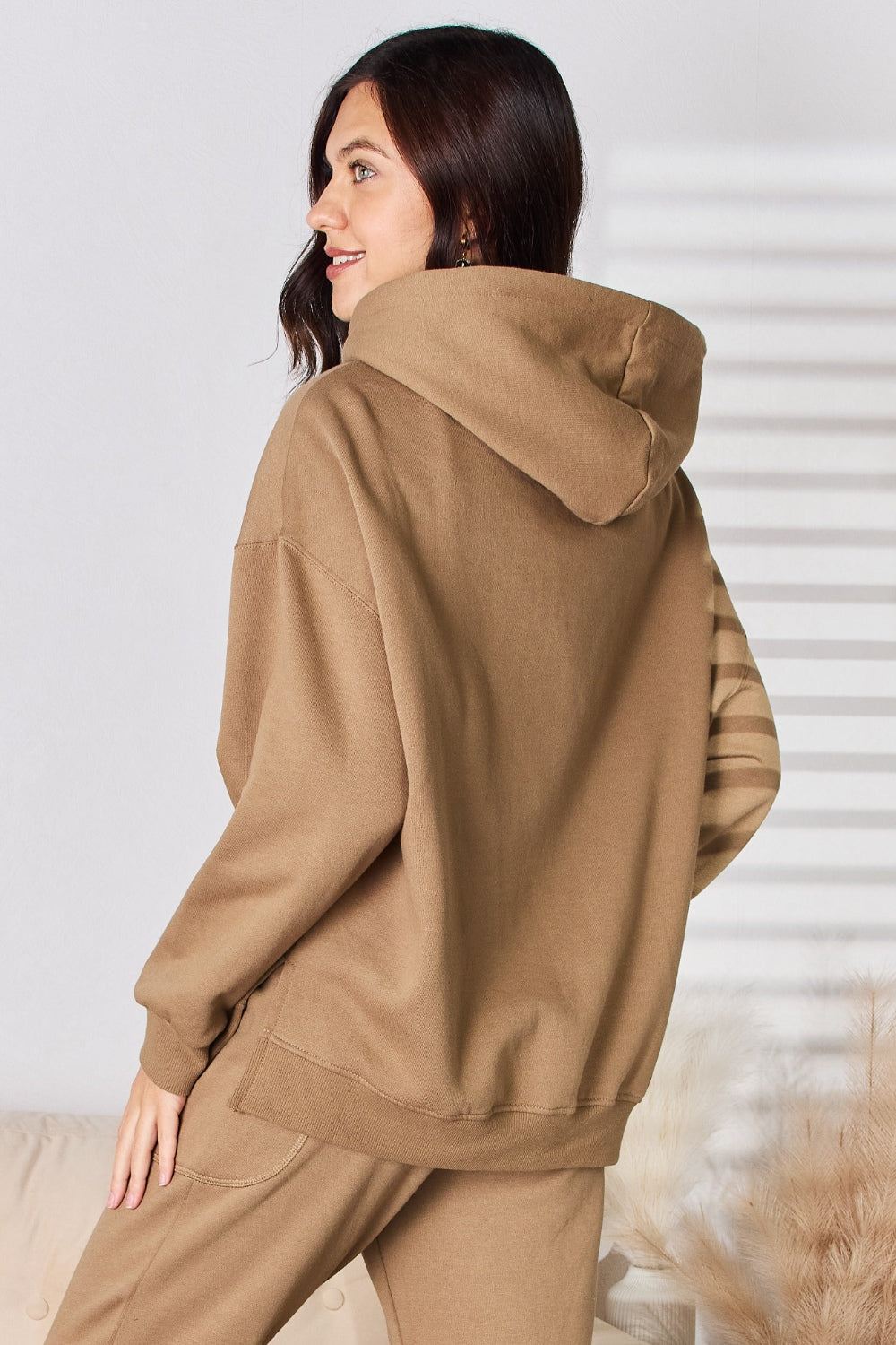 RISEN Long Sleeve Hoodie - Mocha - Inspired Eye Boutique