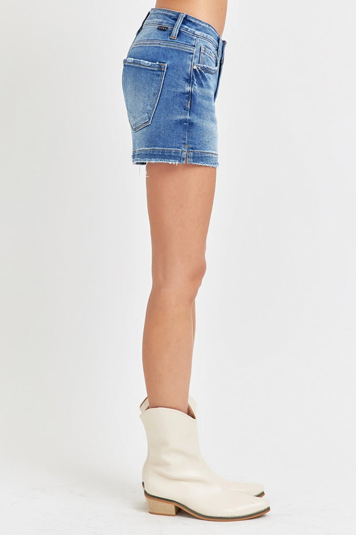 RISEN - Low Rise Denim Shorts - Inspired Eye Boutique