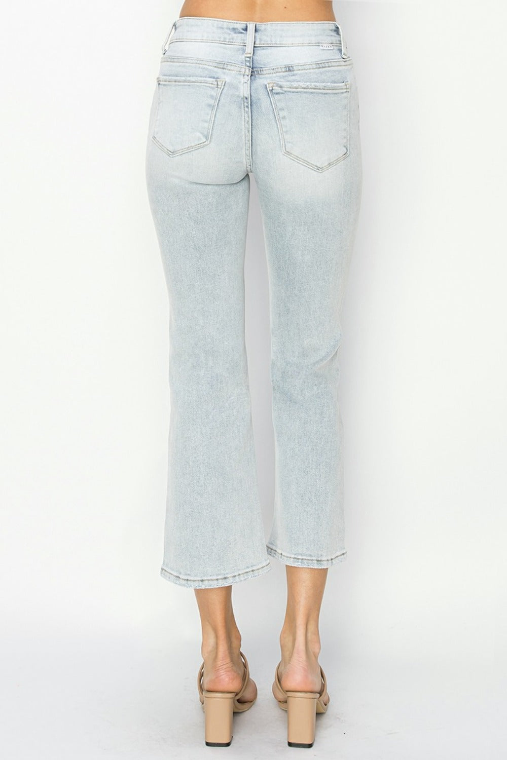 RISEN - Mid-Rise Cropped Flare Jeans - Inspired Eye Boutique