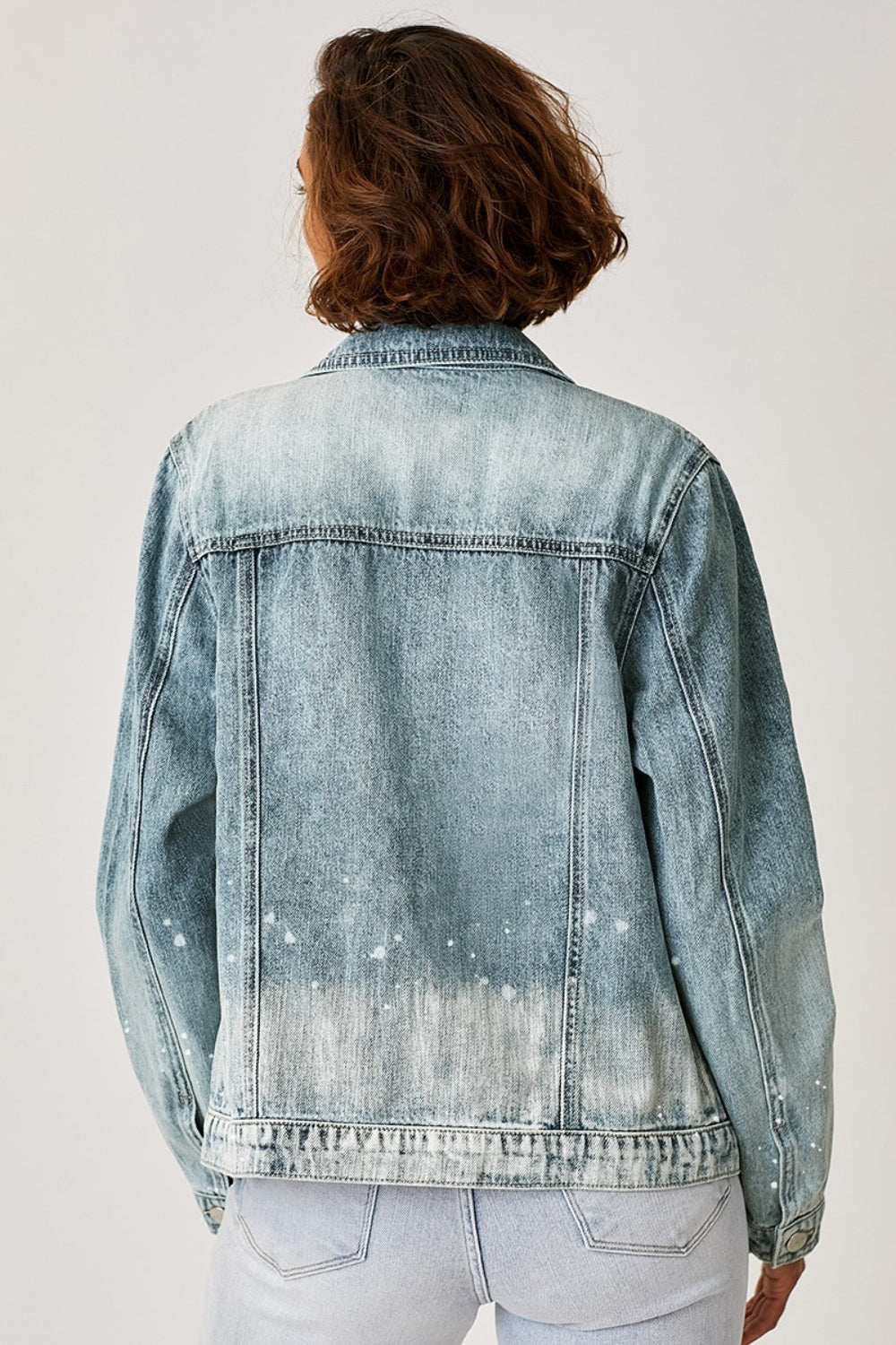 RISEN Ombre Washed Jean Jacket - Inspired Eye Boutique