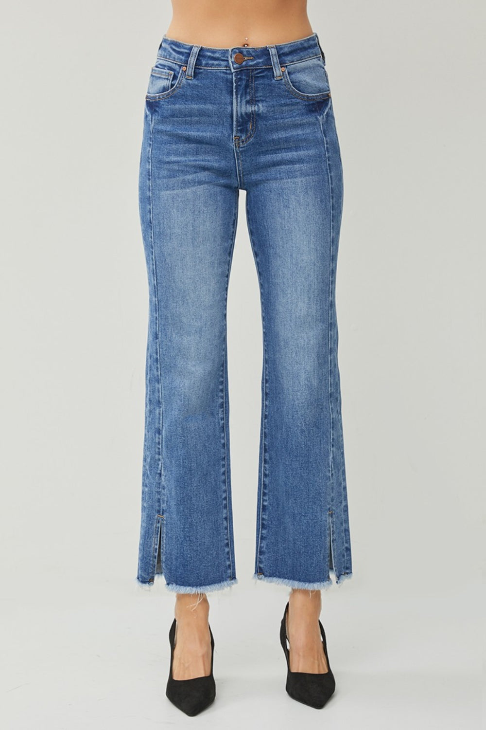 RISEN - Straight Leg Jeans - Front Seam - Inspired Eye Boutique