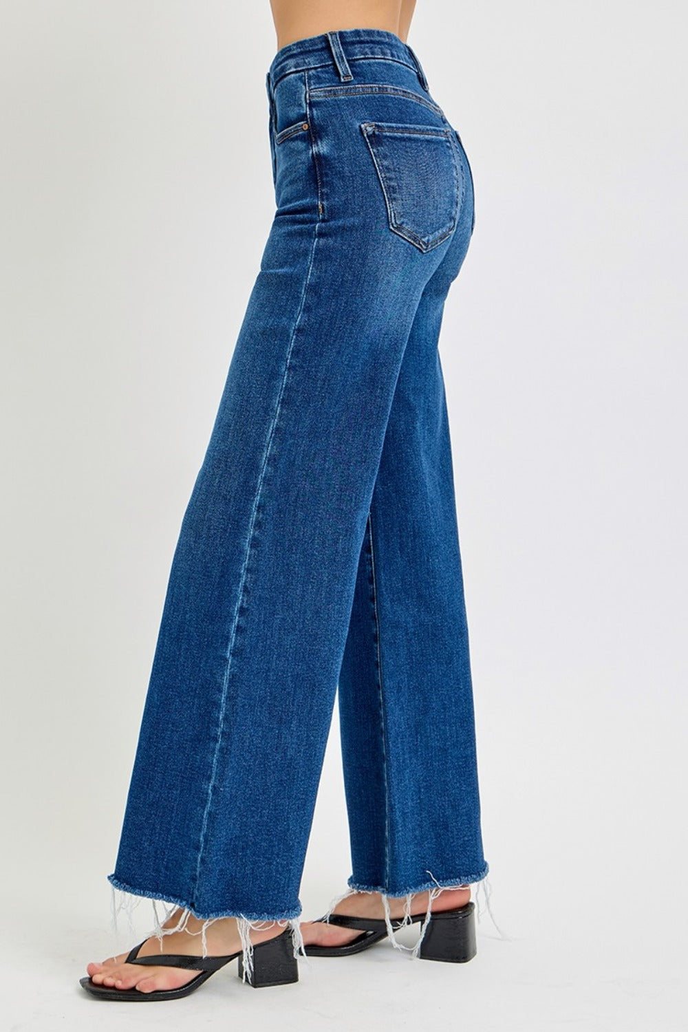 RISEN - Tummy Control High Rise Wide Leg Jeans - Inspired Eye Boutique