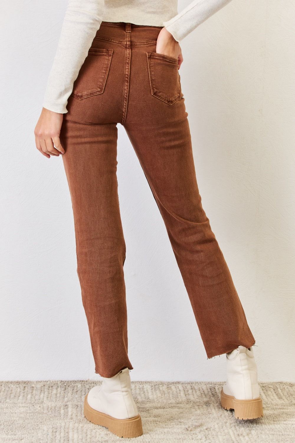 RISEN Tummy Control Straight Jeans - Inspired Eye Boutique