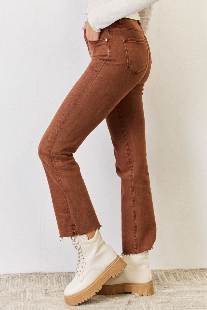 RISEN Tummy Control Straight Jeans - Inspired Eye Boutique