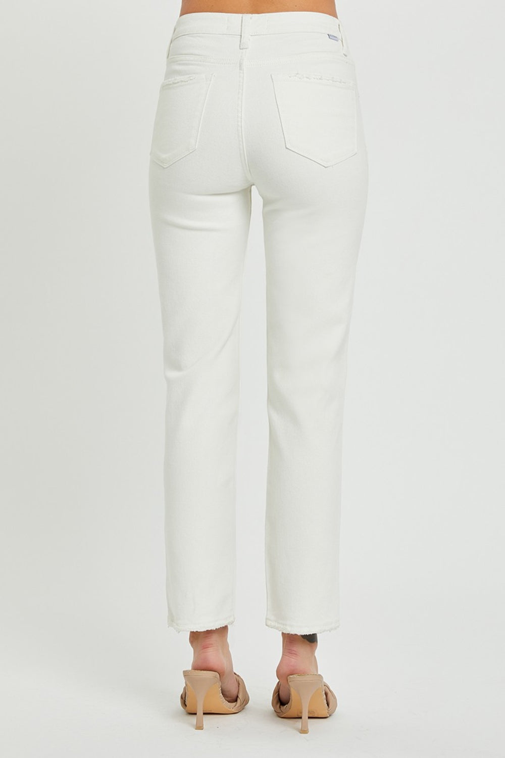 RISEN Tummy Control White Jeans - Inspired Eye Boutique