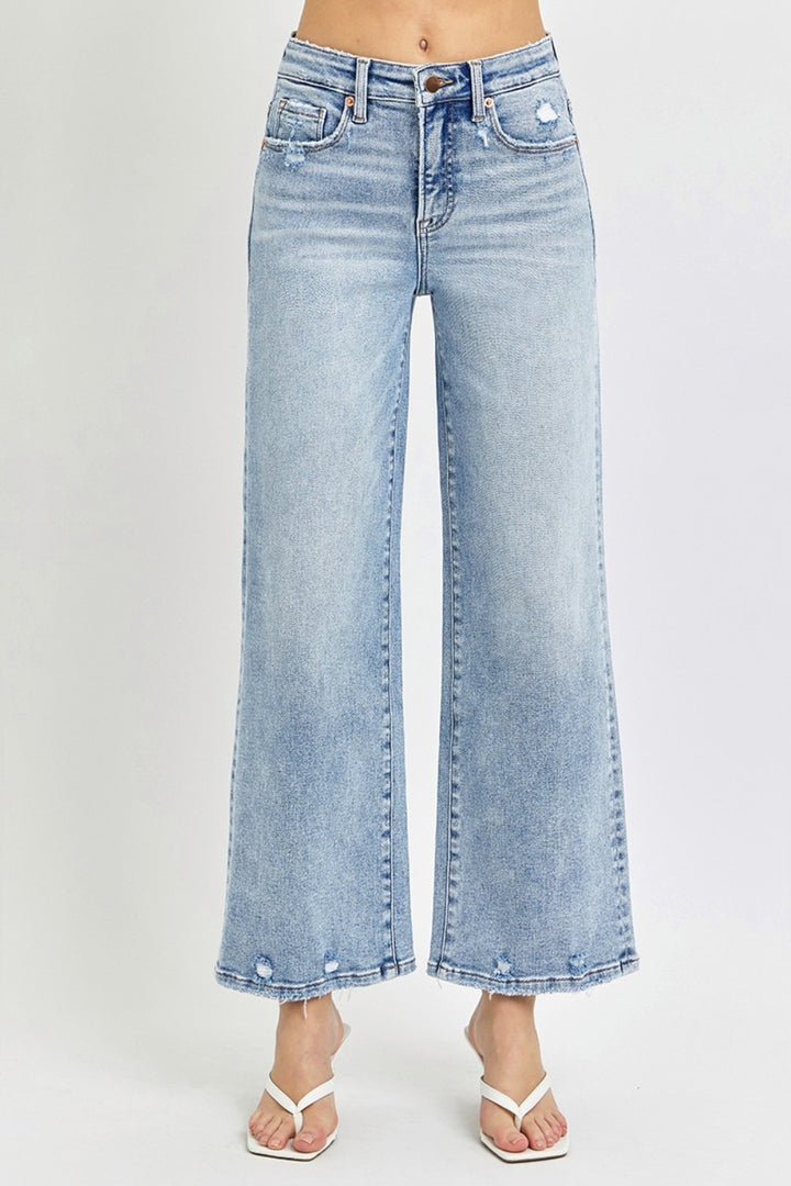 RISEN - Tummy Control Wide Leg Jeans - Inspired Eye Boutique