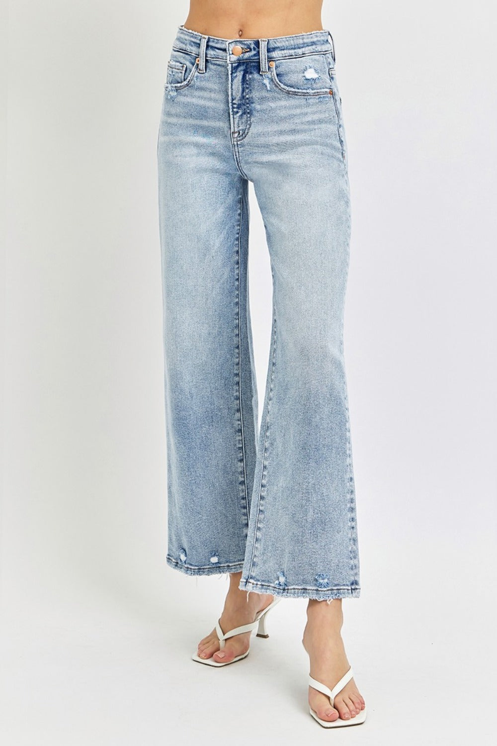 RISEN - Tummy Control Wide Leg Jeans - Inspired Eye Boutique