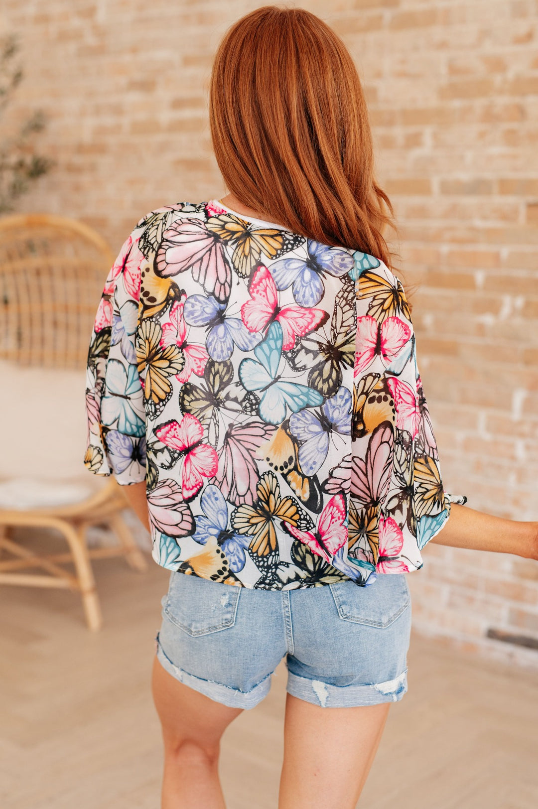 Sheer Butterfly Kimono Cardigan - Inspired Eye Boutique