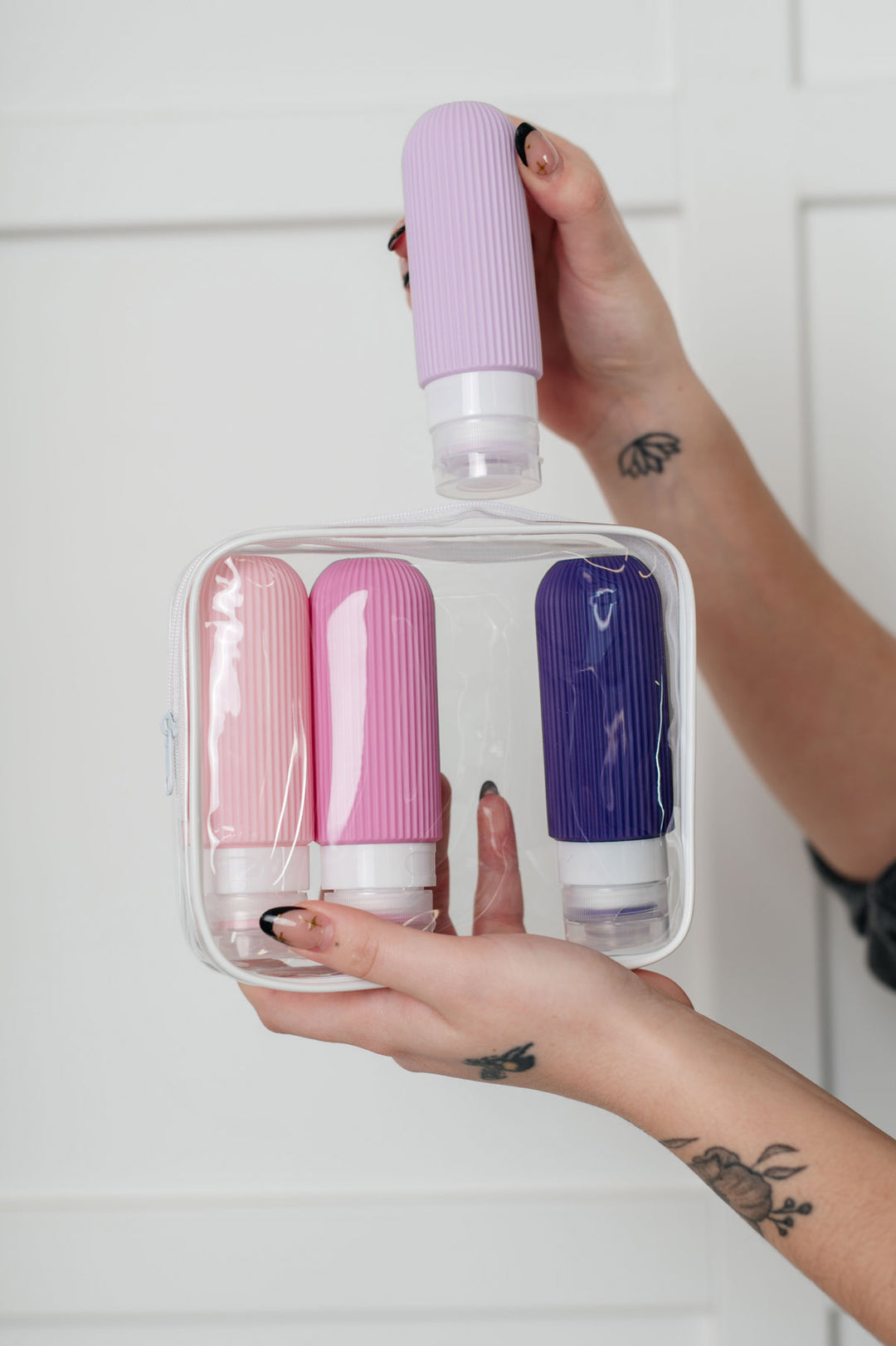 Silicone Travel Bottles Set - Lavender - Inspired Eye Boutique