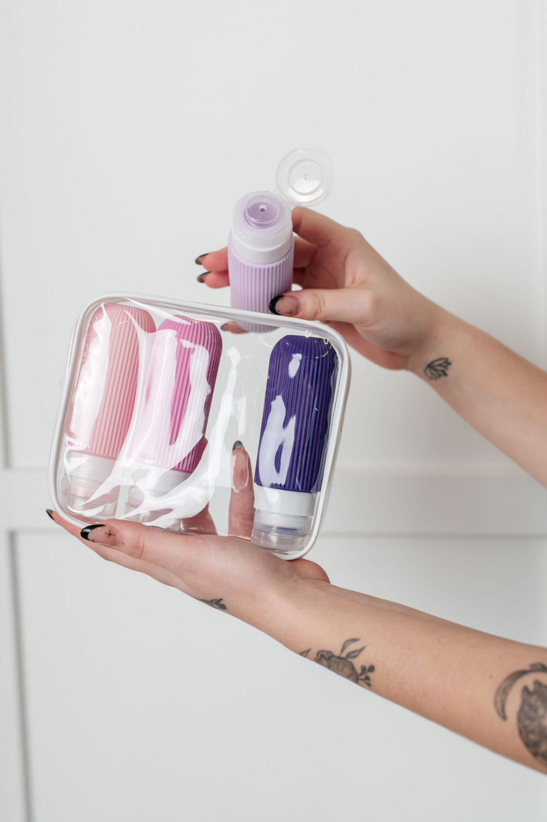 Silicone Travel Bottles Set - Lavender - Inspired Eye Boutique