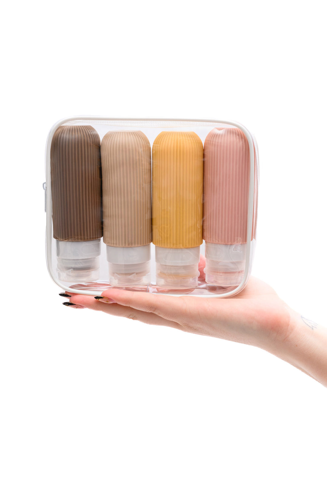 Silicone Travel Bottles Set - Neutral - Inspired Eye Boutique