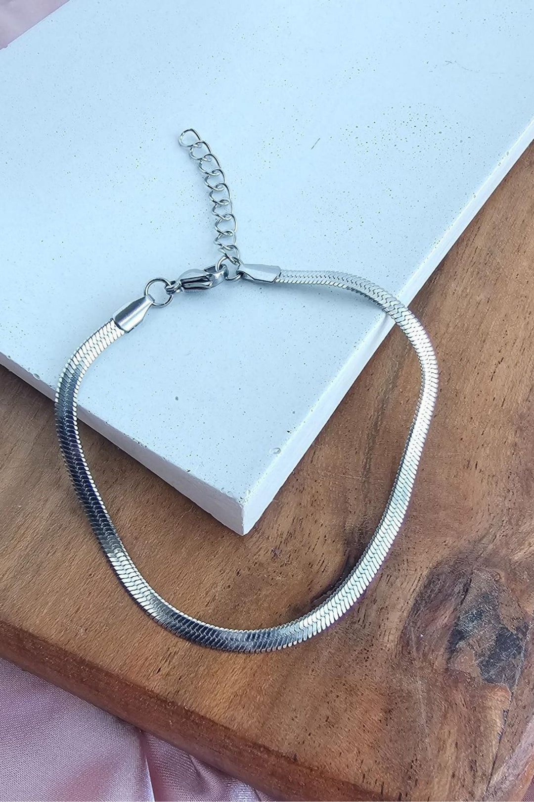 Silver Herringbone Bracelet - Inspired Eye Boutique