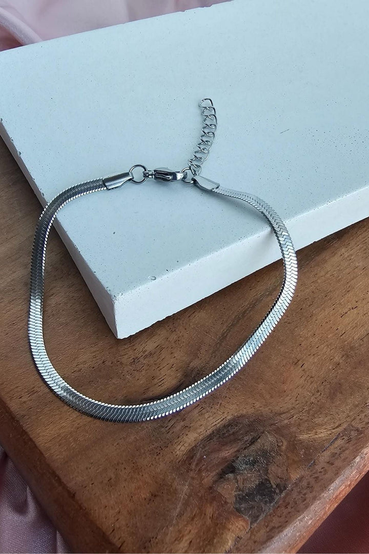 Silver Herringbone Bracelet - Inspired Eye Boutique