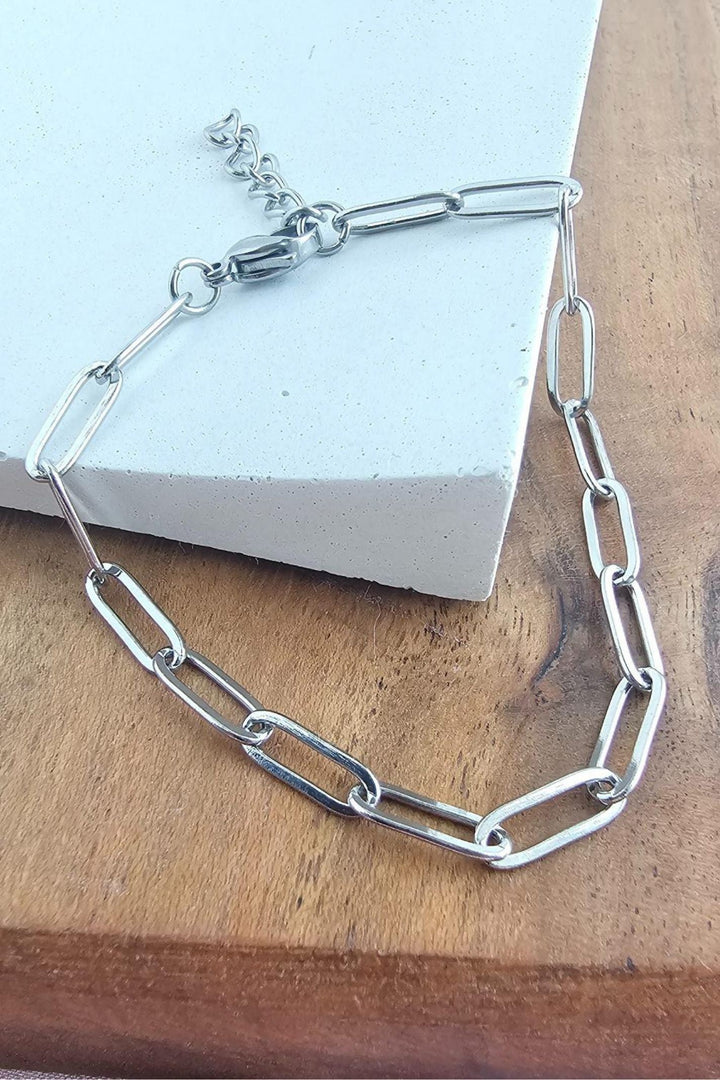 Silver Paperclip Bracelet - Inspired Eye Boutique